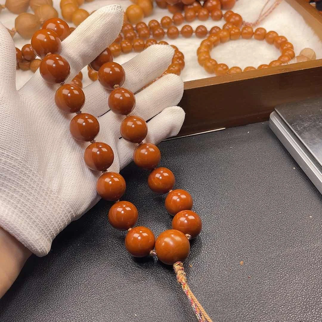 橄榄核手串小*1.7树王铁核小孔手持18颗