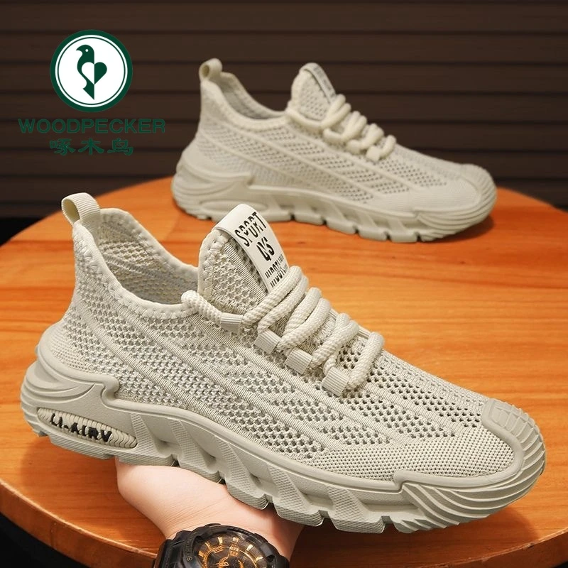 【正品】啄木鸟椰子鞋男鞋夏季新款透气镂空网鞋男百搭鞋休闲老爹鞋
