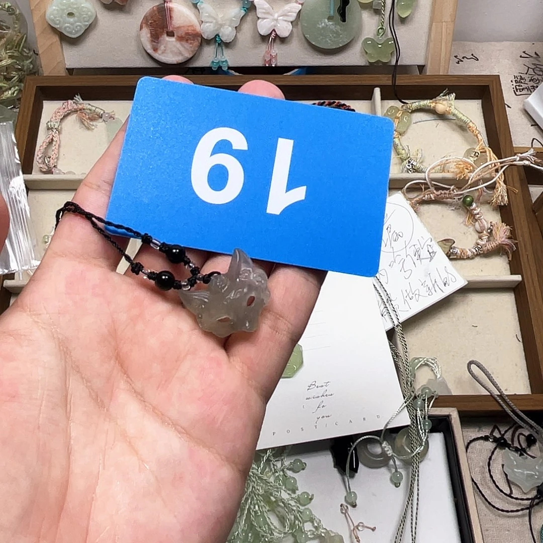 蛇纹石玉合金颈饰