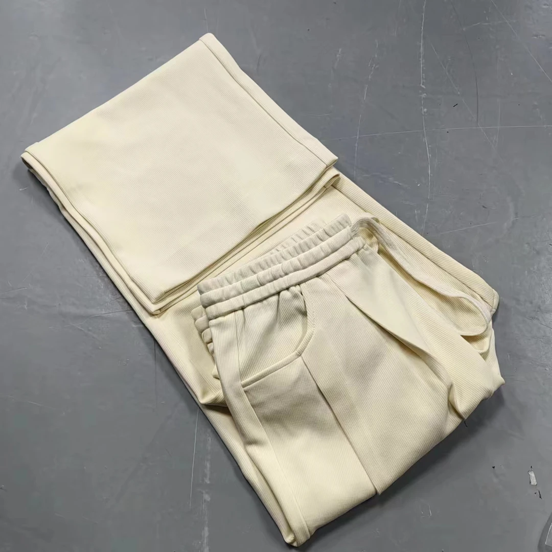 【南油玲姐】米白色休闲裤68051