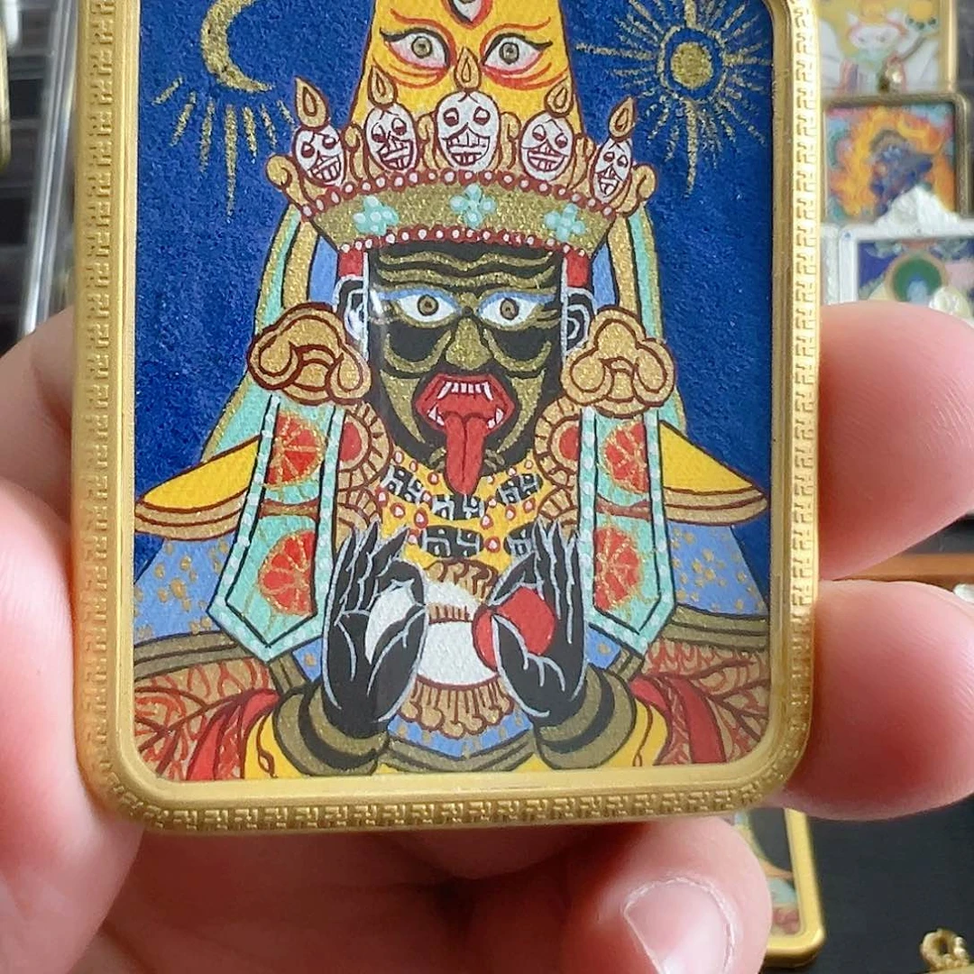 吊坠纯手绘唐卡扎基拉姆