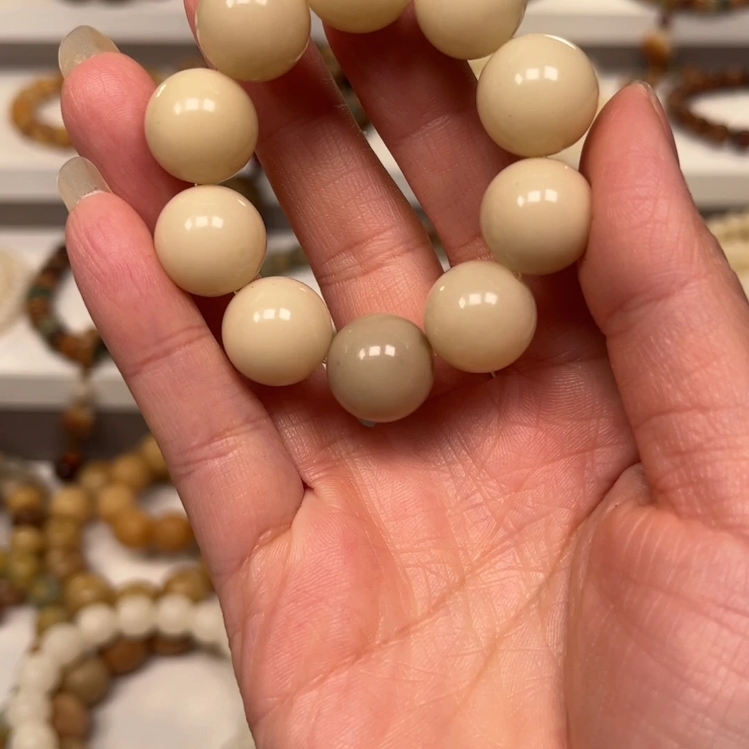 吊坠白玉菩提圆珠手捻