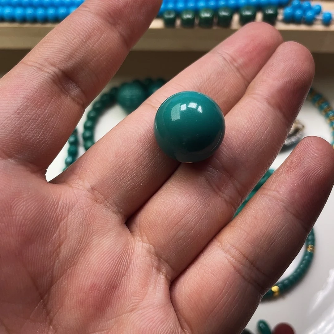 *****绿松石未镶嵌圆珠