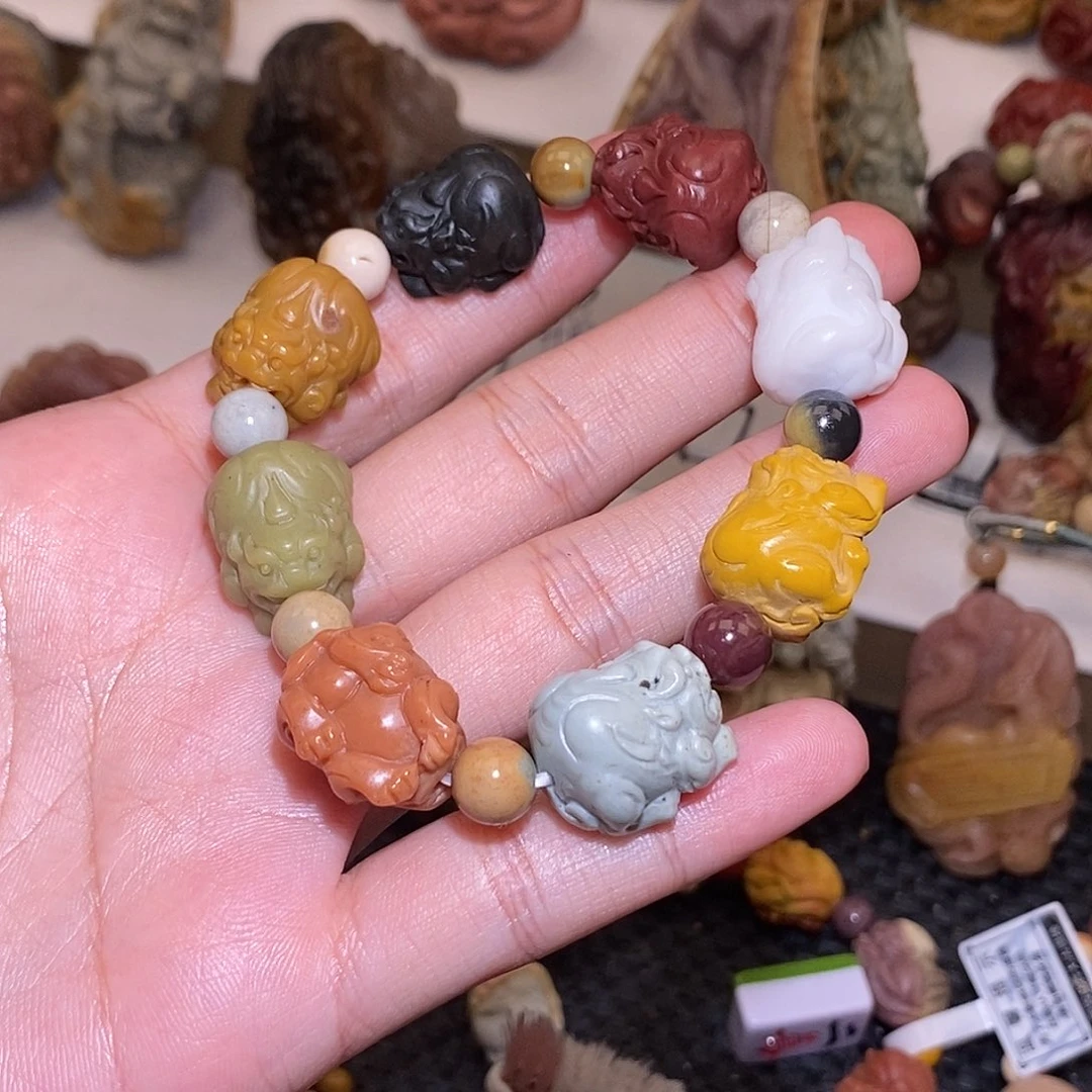 石英质玉（阿拉善玉）未镶嵌手链