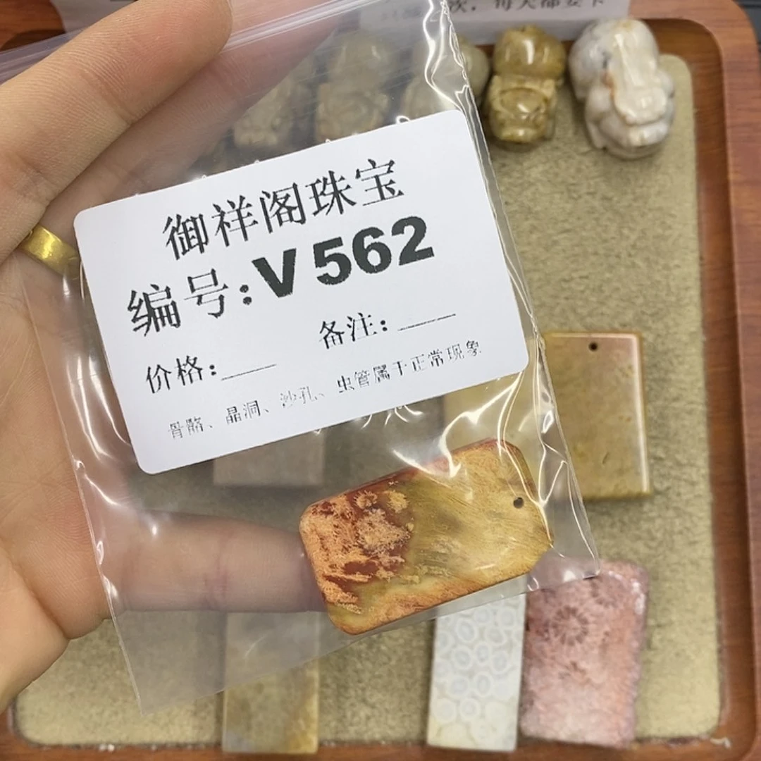 硅化珊瑚（珊瑚玉）颈饰未镶嵌梓*