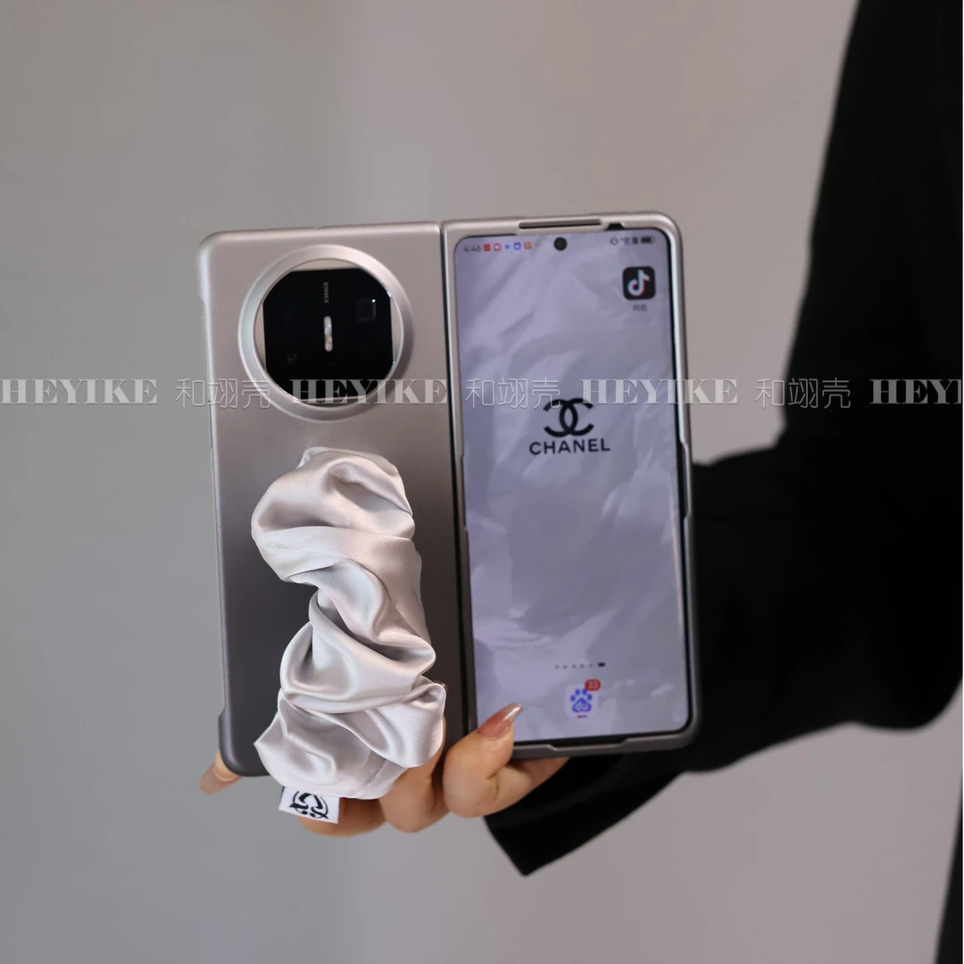 适用荣耀magicv5折叠手机壳新款冰感渐变丝巾腕带vivoxfold5防摔