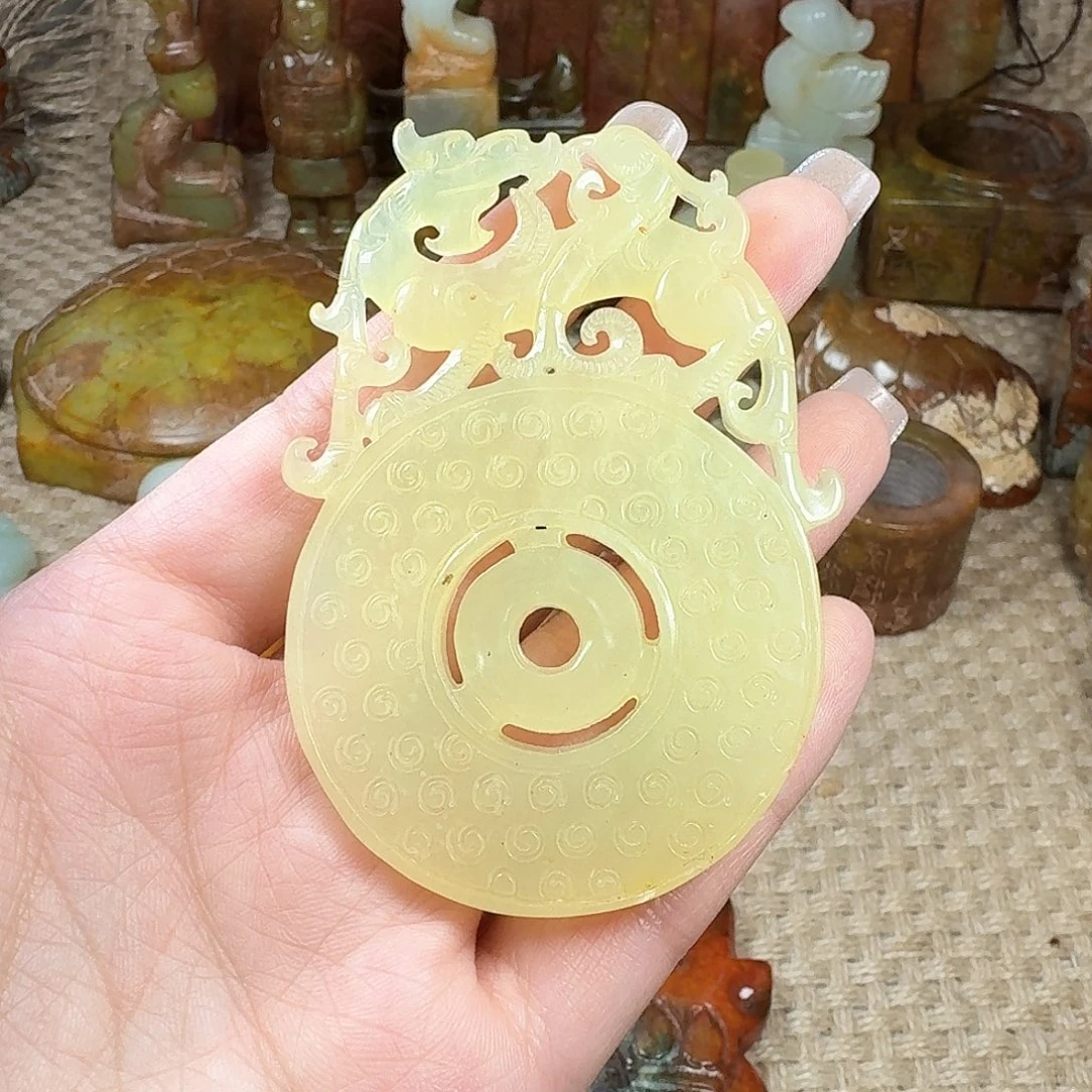 白玉菩提吊坠挂件