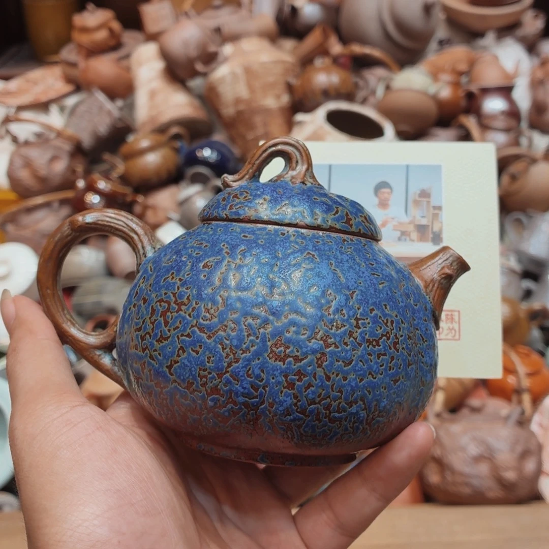 柴烧老岩泥手工茶器皿