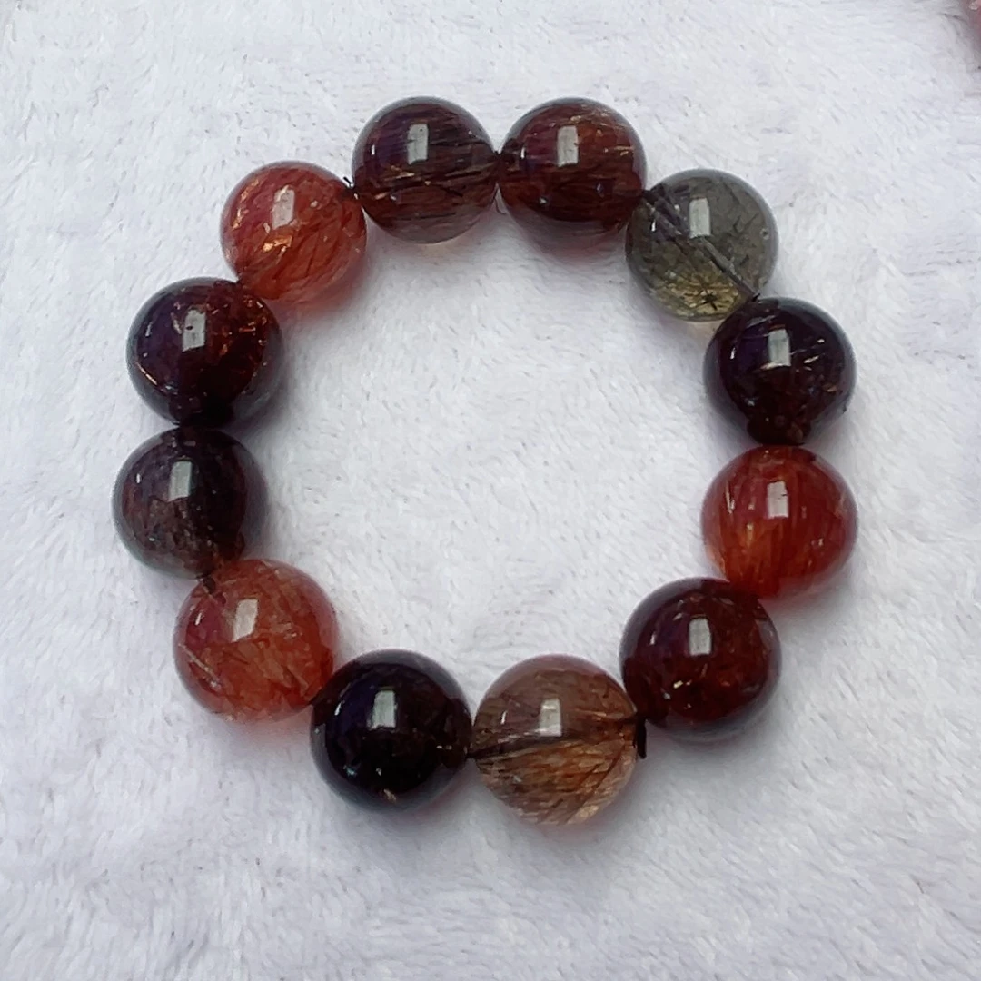 黑晶超水晶手链未镶嵌水晶