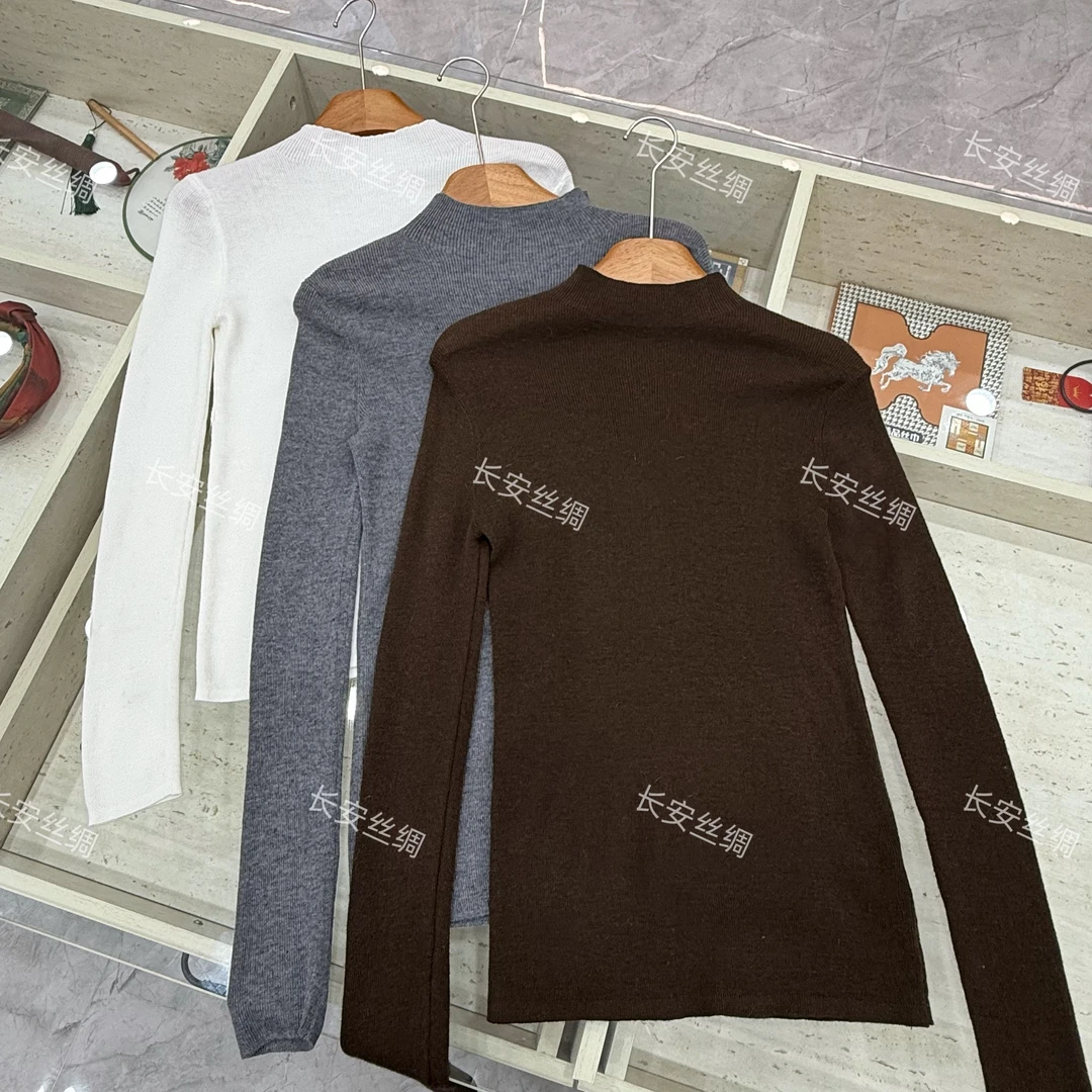 【长安】时尚百搭显瘦修身高弹力针织打底衫女FY4102804