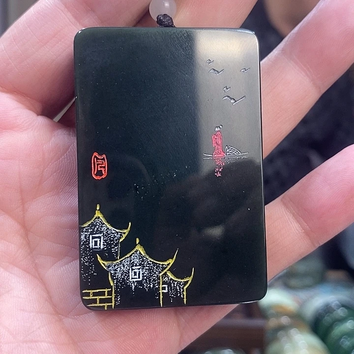 和田玉未镶嵌颈饰