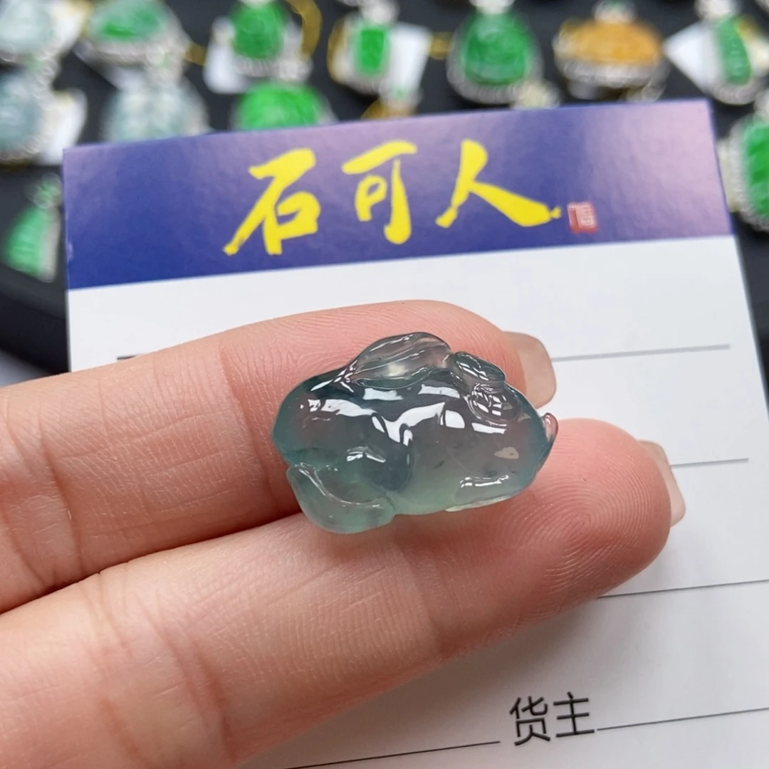 翡翠裸石裸石兔子