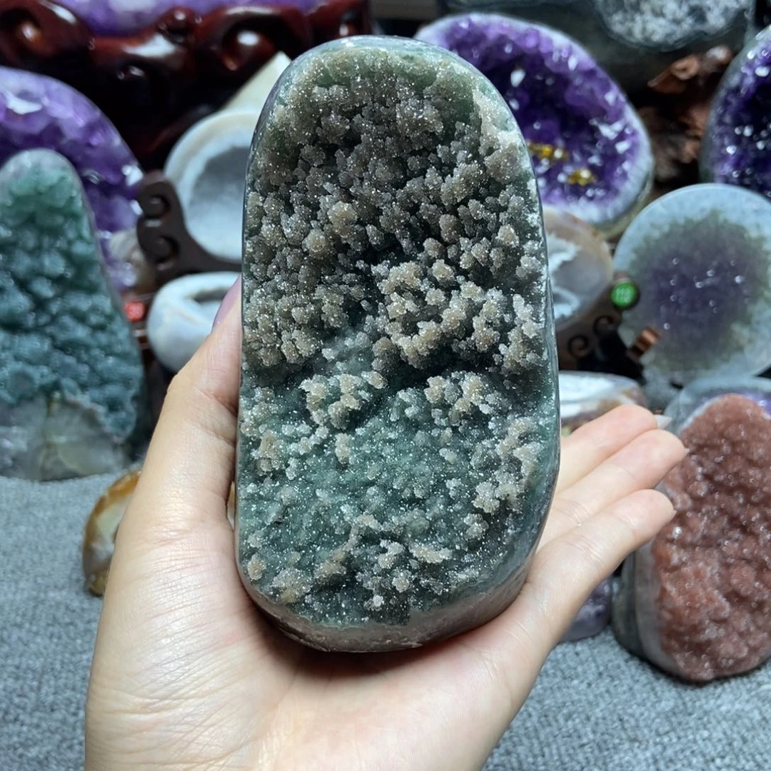 紫晶摆件未镶嵌水晶
