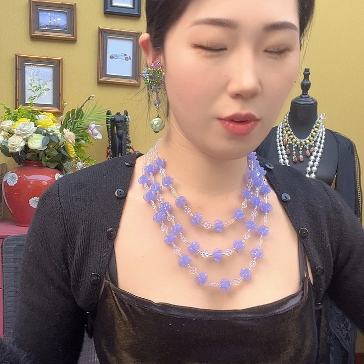 琉璃颈饰今****烧编号221 项链