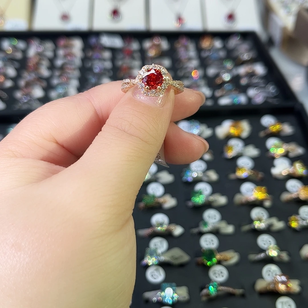 莫桑石非金属B K枚爱莎红玫瑰一卡-19