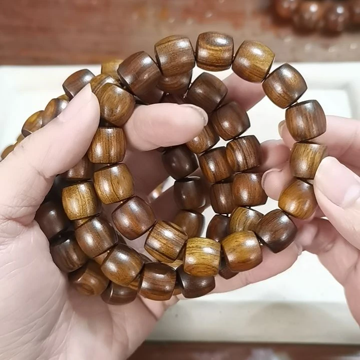 大果紫檀（缅甸花梨）手串/手链14mm直切