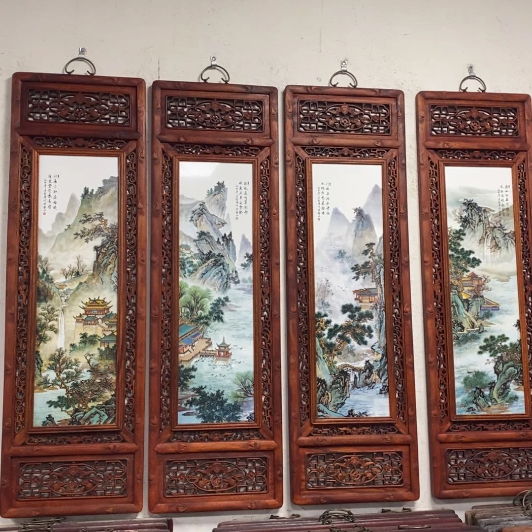 瓷1.2*36*4景德镇瓷板画柴窑烧制