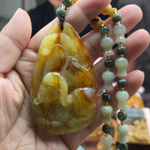 岫玉挂件未镶嵌挂件