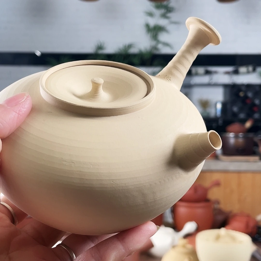 白***機硬质氧化铝500cc吴老师米黄手工侧把