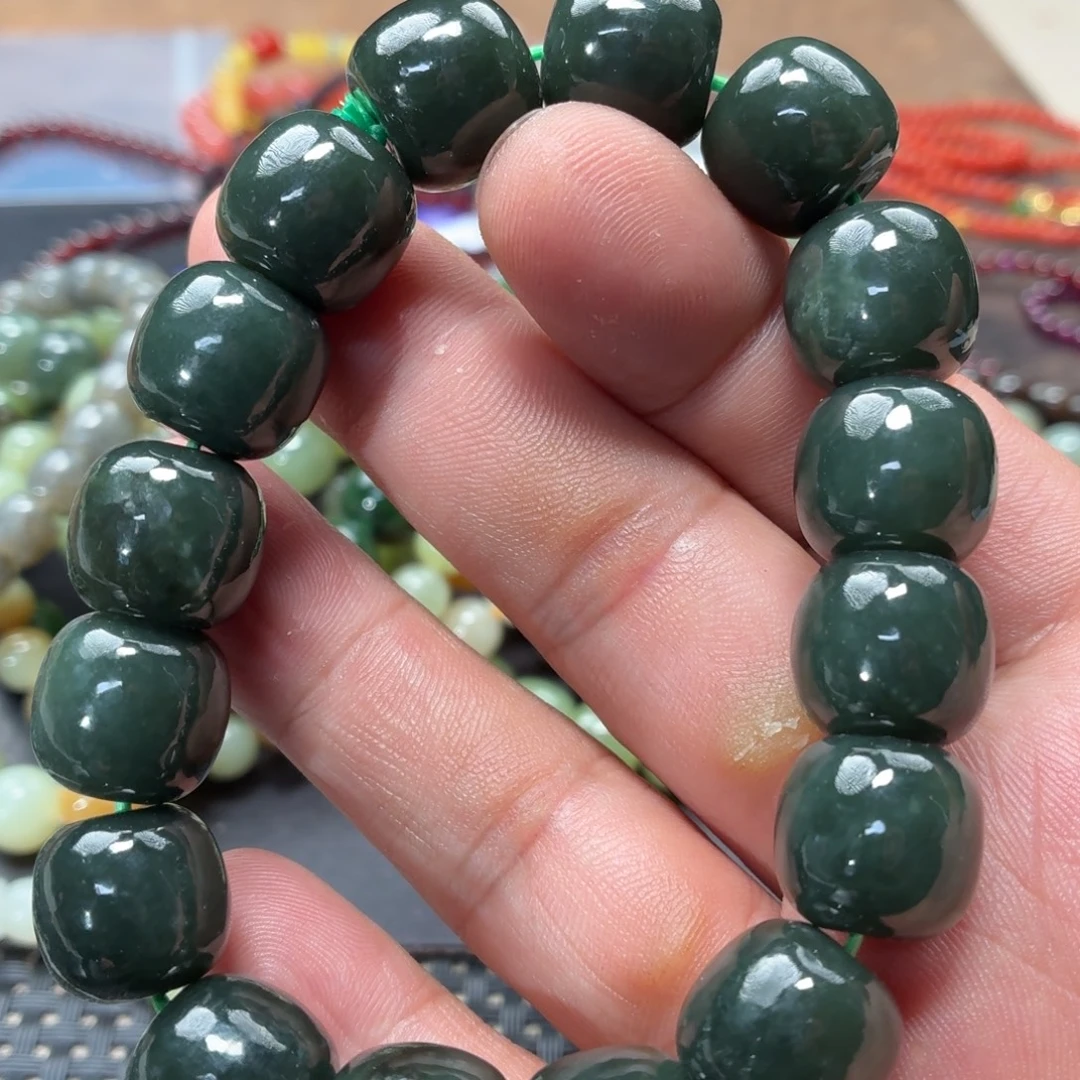 和田玉未镶嵌手链