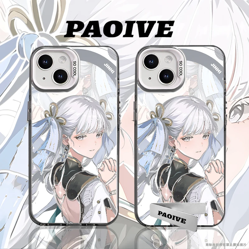 鸣潮今汐适用苹果华为vivoiPhone小米三星防摔彩银手机壳