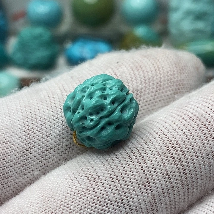 绿松石未镶嵌天然原矿 地大质检