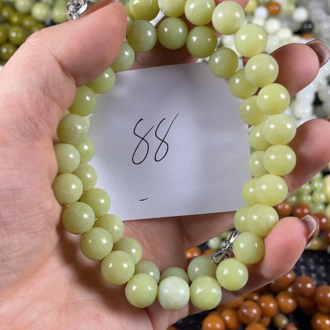 蛇纹石玉未镶嵌手链