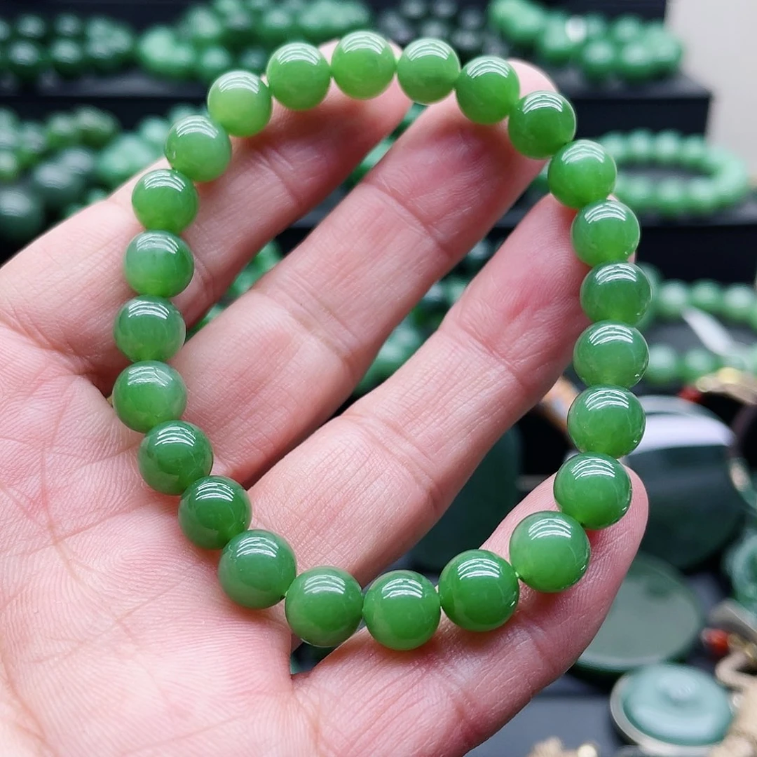 和田玉（碧玉）未镶嵌手链