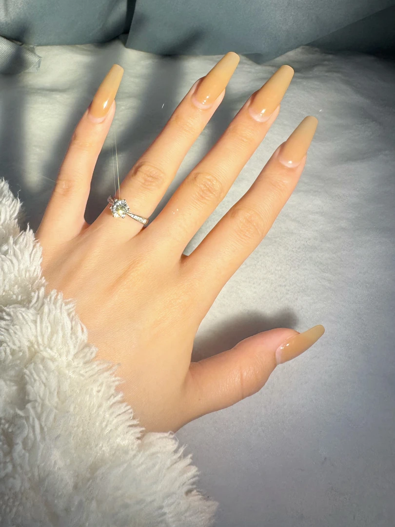 非金属莫桑石戒指 925银莫桑钻戒指【周家小蛮腰】/合成碳硅石