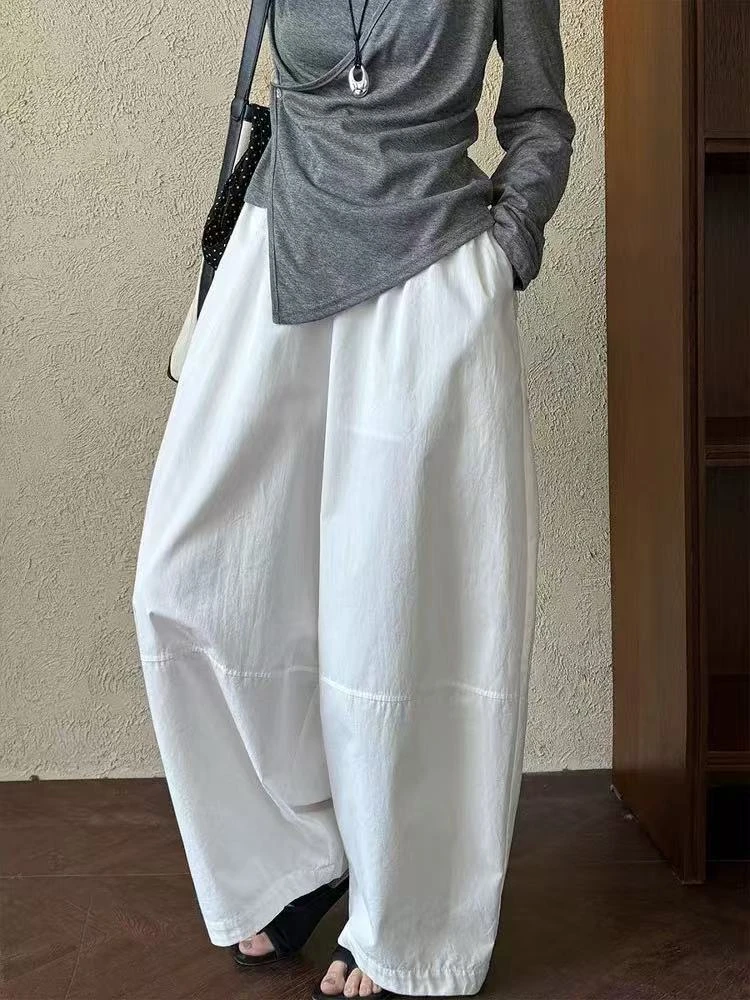 QIANRH-1261夏款轻薄气球阔腿休闲裤