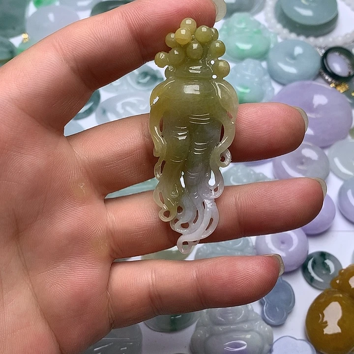 翡翠未镶嵌颈饰天然翡翠