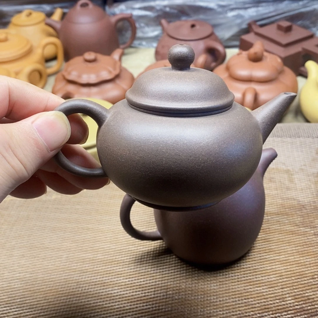 茶壶紫砂黄龙山青灰紫泥