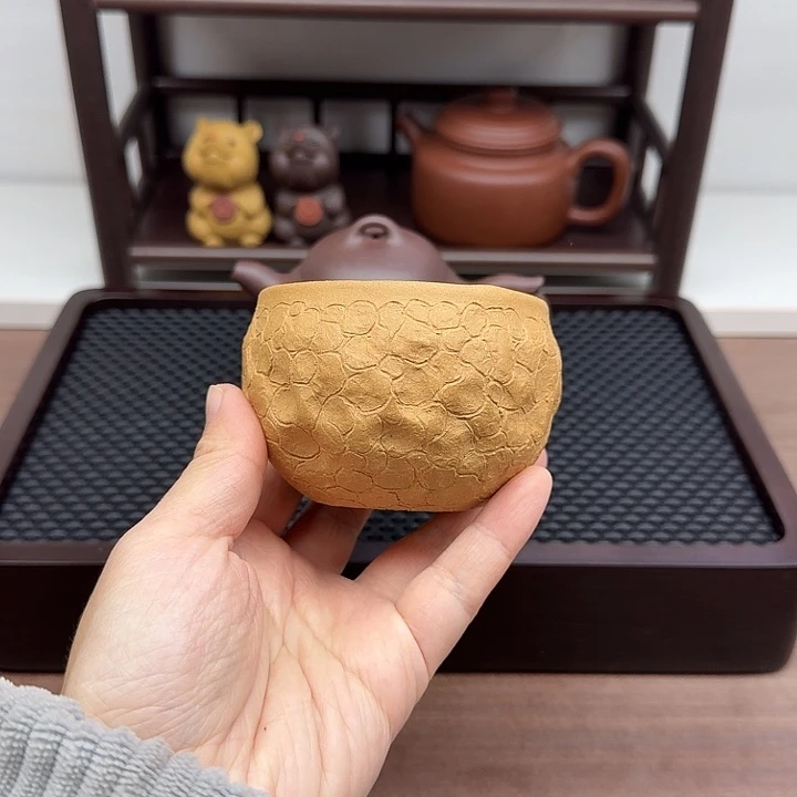 直***哥段泥茶案全手工供春主人杯