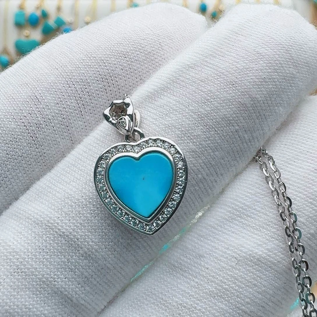 绿松石银S925镶嵌配饰