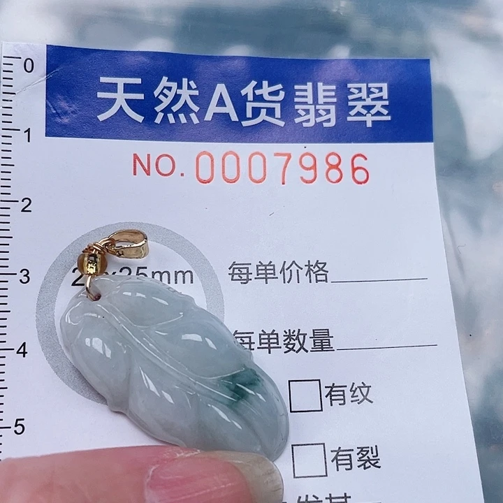 翡翠未镶嵌吊坠(不含链)