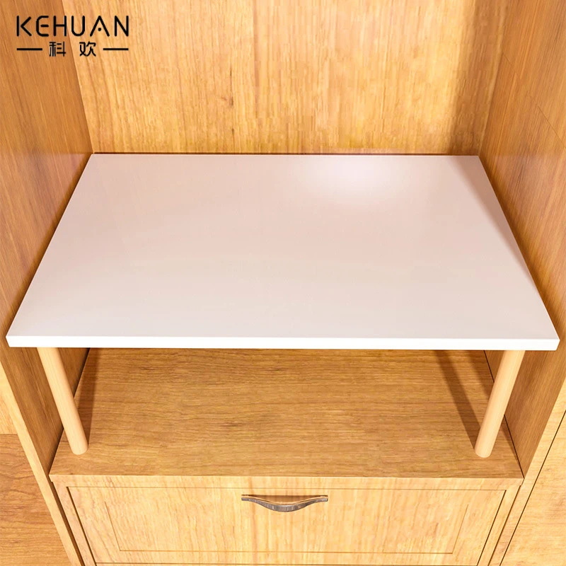 柜子分层架搁板神器橱柜柜内隔板实木双层垫高宿舍木板衣柜架神器