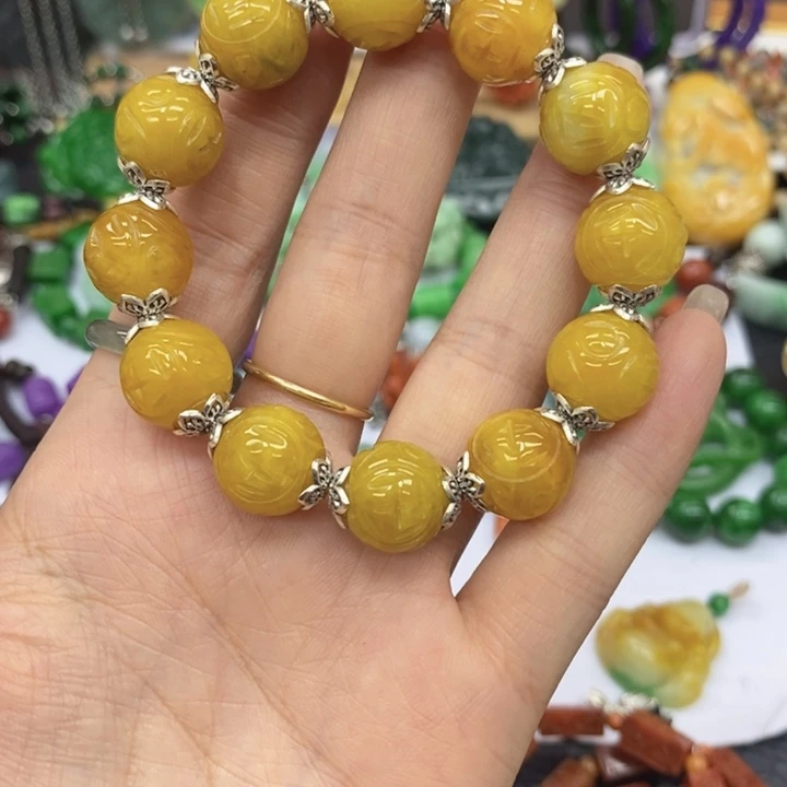 未镶嵌手链翡翠平****栈手链10