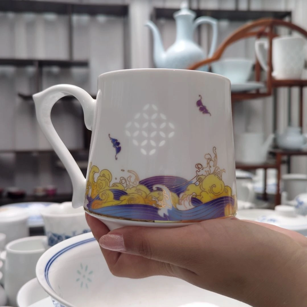 瓷福茶漏杯身一个