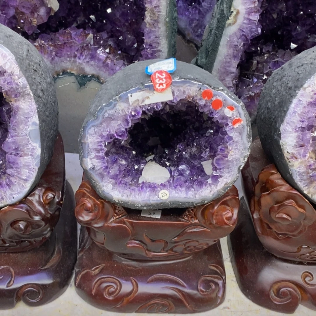 紫晶未镶嵌大型摆件（非配饰）莹