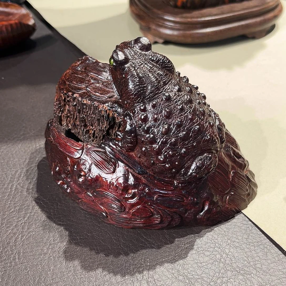 考***哥小叶紫檀檀香紫檀青蛙