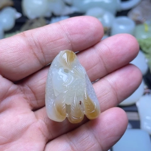 吊坠(不含链)未镶嵌和田玉
