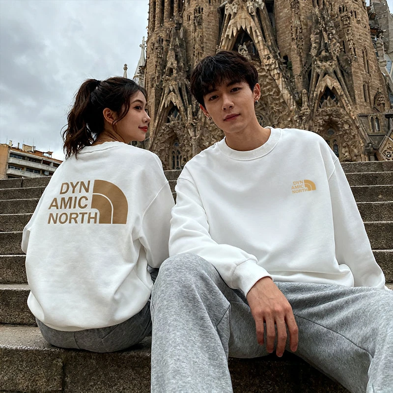 动感北面卫衣套装2025秋冬款情侣款保暖休闲上衣加绒加厚保暖