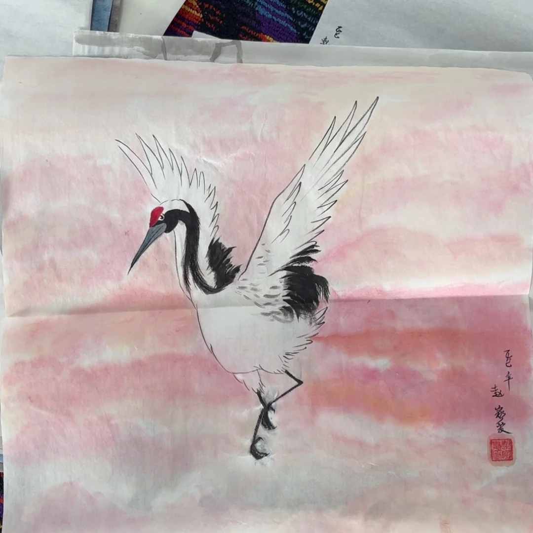 国画绘画作品婉。