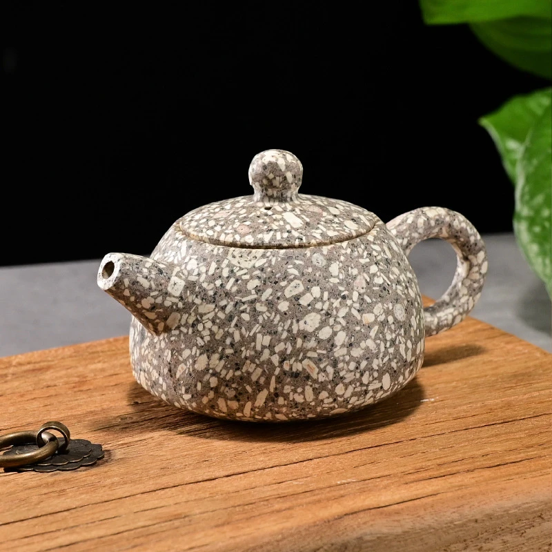 茶盘茶桌茶艺麦饭石茶具套装家用高档乔迁送礼商务礼品茶壶茶杯
