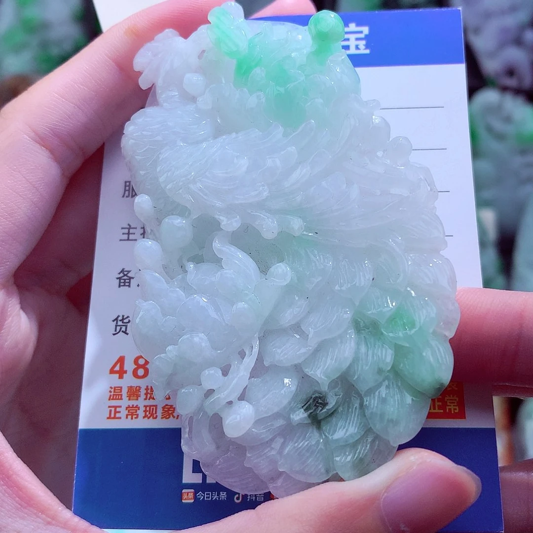 翡翠未镶嵌颈饰挂件