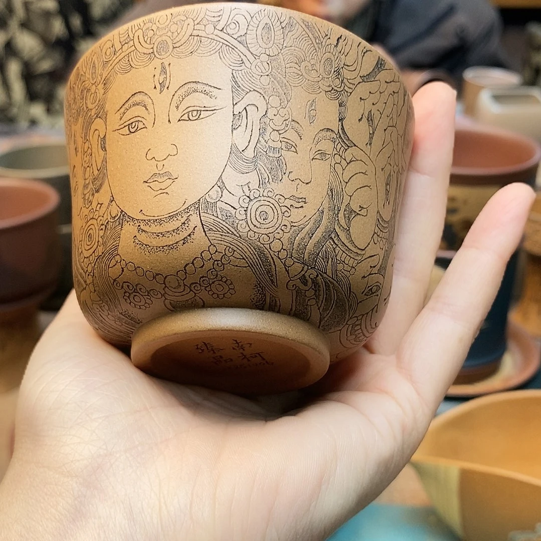 茶宠紫砂宜兴紫砂杯