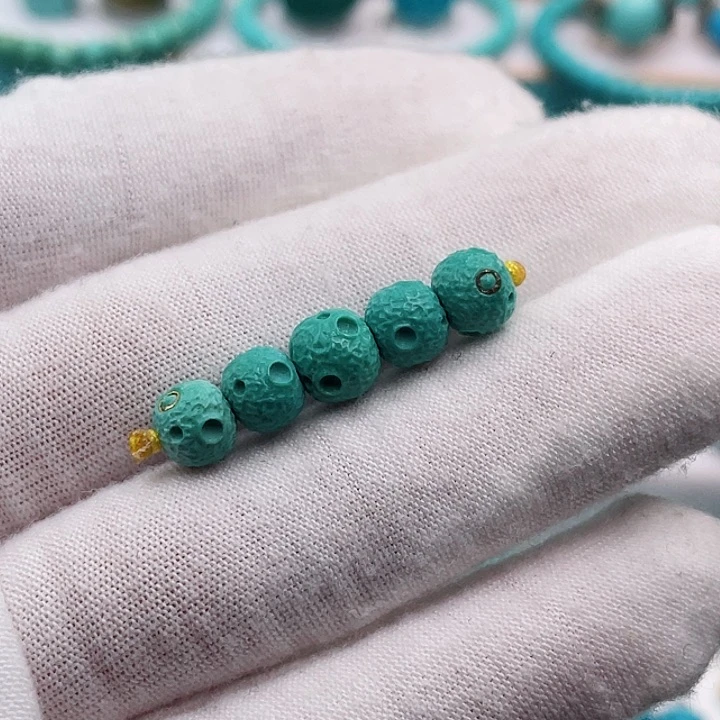 未镶嵌绿松石6m m