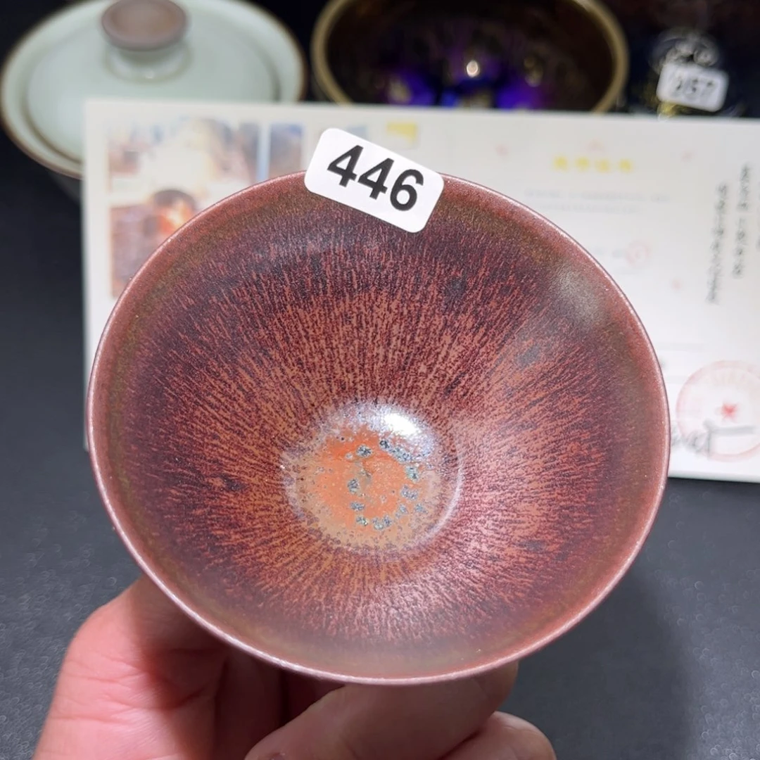 茶盏446 建盏单盏放大漏……