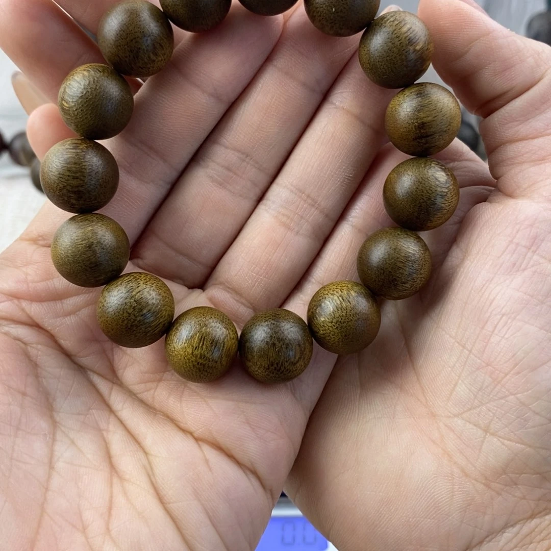 手串沉香木北*狼白棋楠1.5