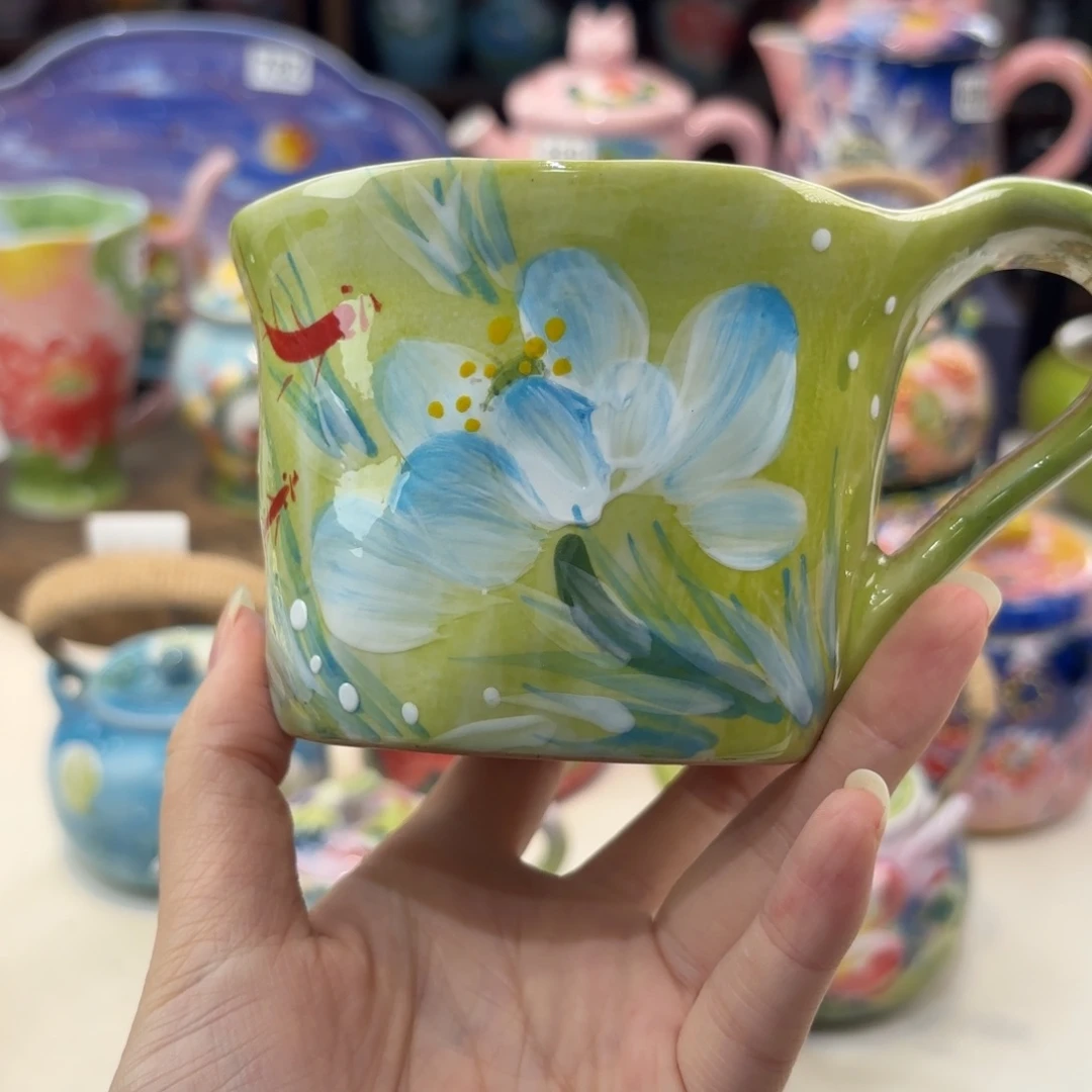 景德镇手绘高温釉下彩陶瓷茶具